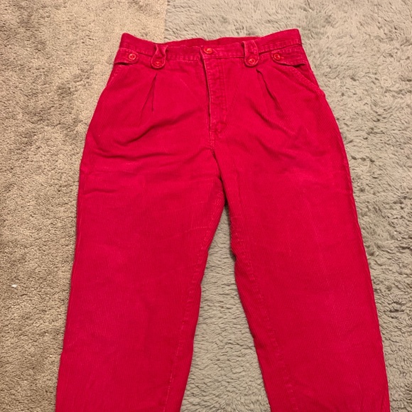 Vintage Sears Red Corduroys - Picture 2 of 3